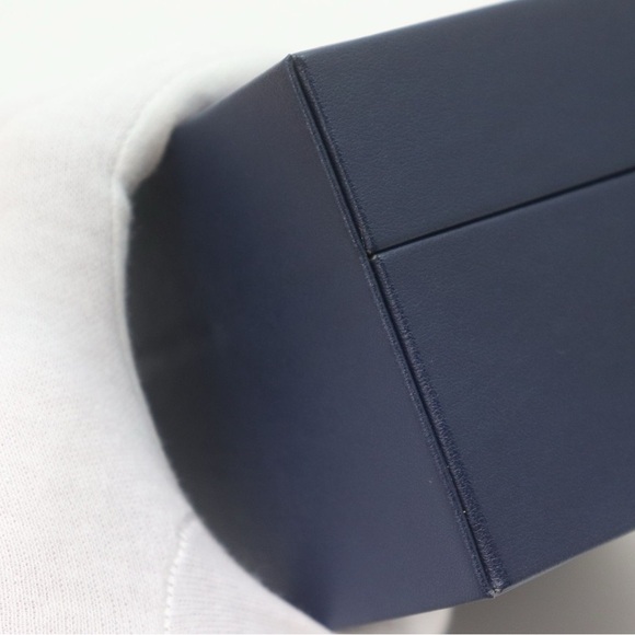 Louis Vuitton Large Custom Navy Leather Jewelry Box - Picture 7 of 11